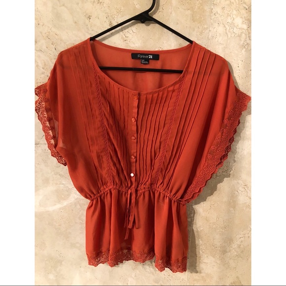 orange blouse forever 21
